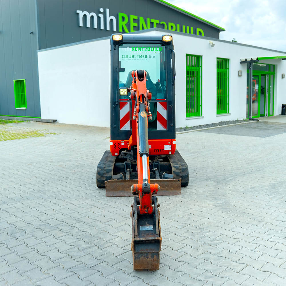 Minibagger Kubota KX018, Ansicht von vorne