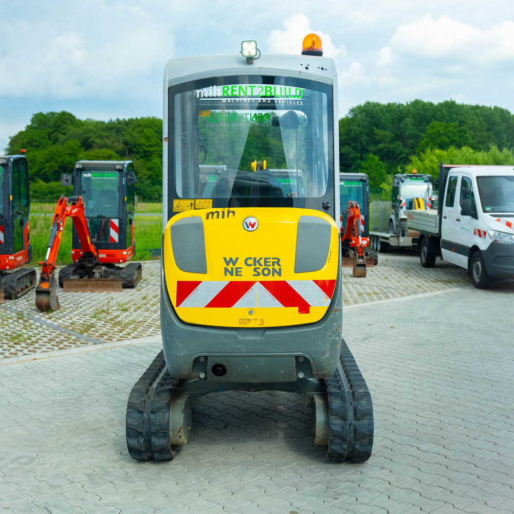 Minibagger Wacker Neuson ET24, Ansicht von hinten
