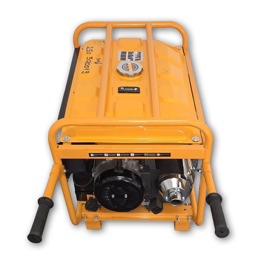 Stromerzeuger WEHAND SIZE-6500W, Ansicht von hinten